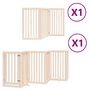 Voir la diapositive 2 : VIDAXL Barriere pour chiens avec porte pliable 9panneaux bois peuplier