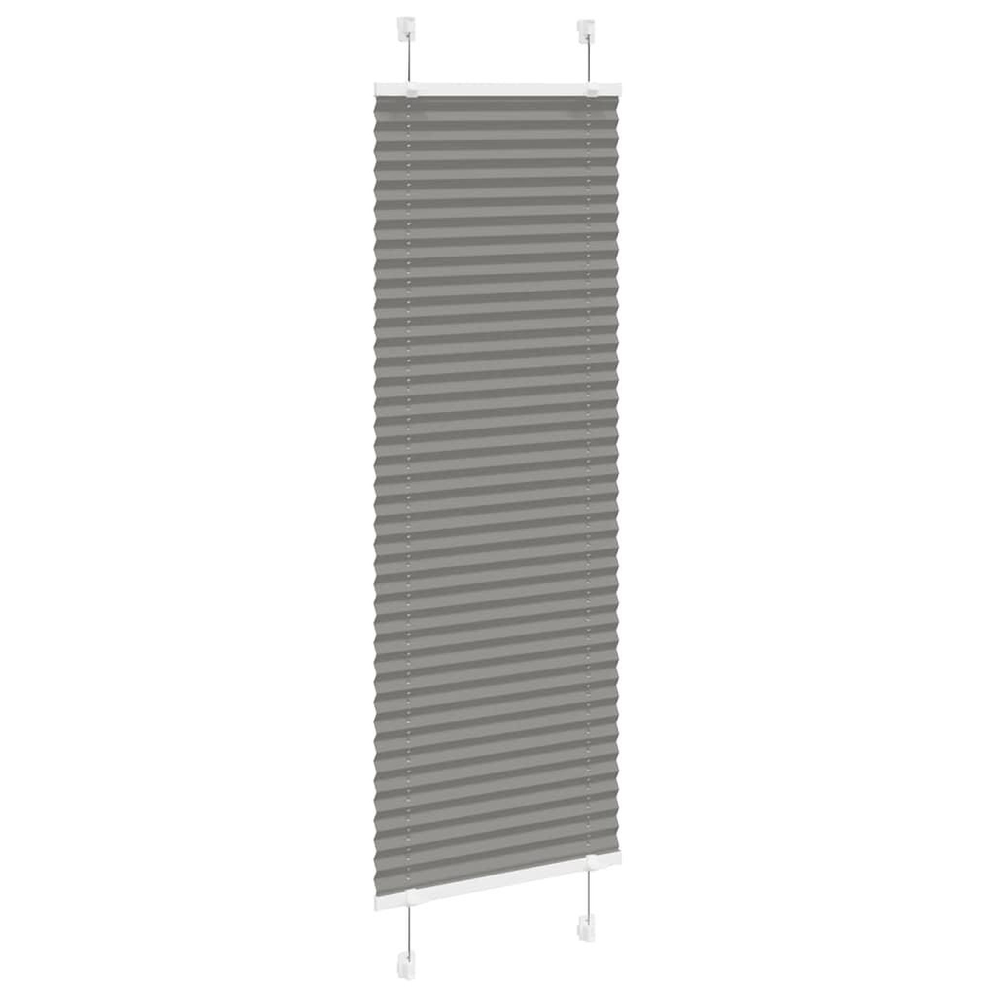 Voir la diapositive 3 : VIDAXL Store plisse anthracite 45x100 cm largeur du tissu 44,4 cm