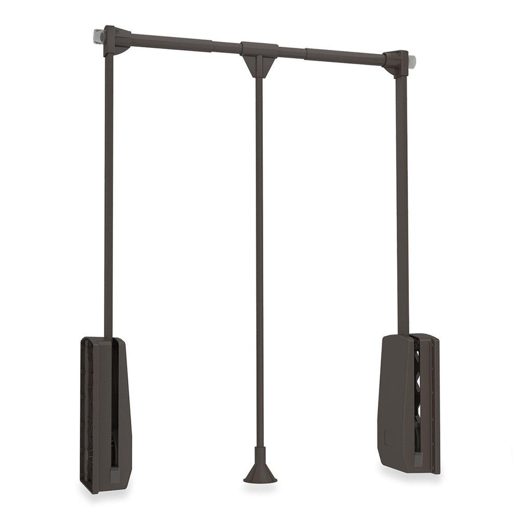 EMUCA SRL Penderie rabattable pour armoire Hang largeur réglable 450-600 mm finition couleur moka