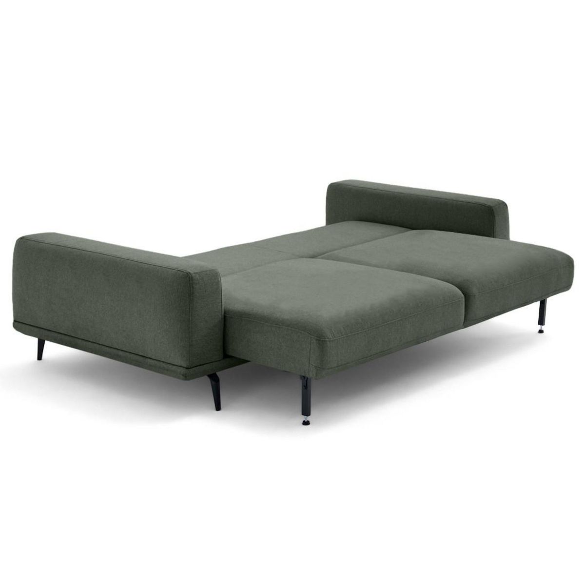 LISA DESIGN Vicence - canapé droit 3 places convertible en tissu