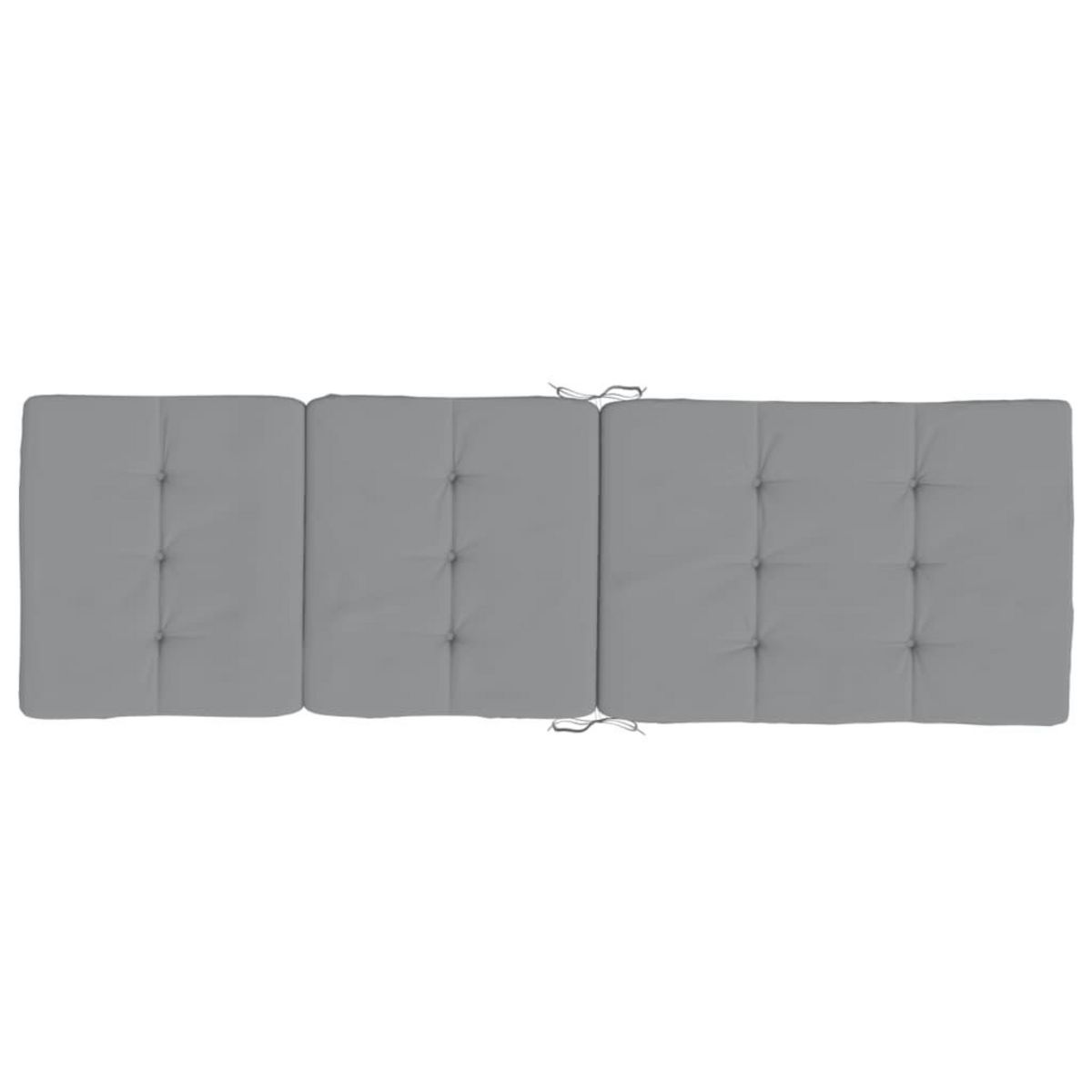 VIDAXL Coussins de chaise longue lot de 2 gris tissu oxford