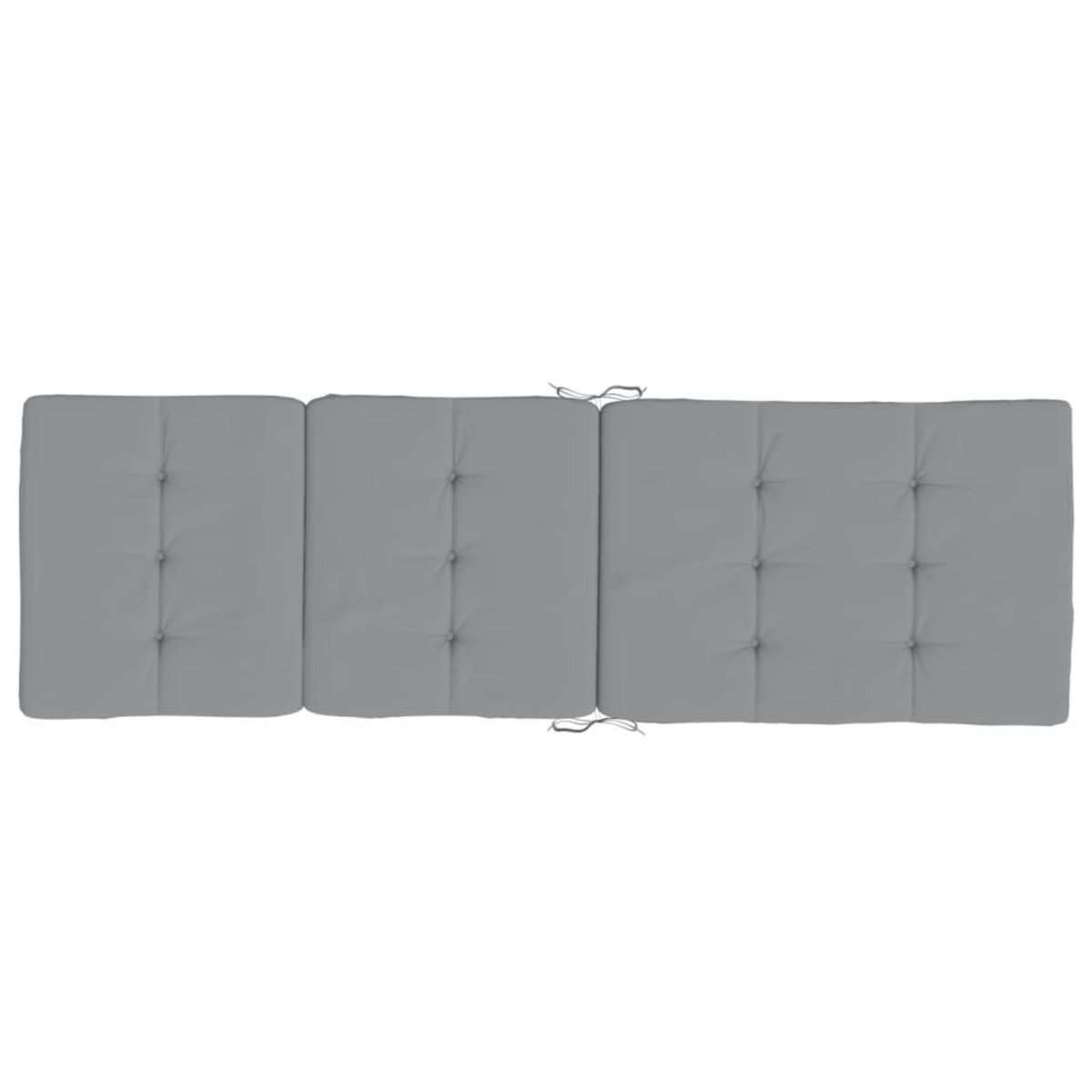 VIDAXL Coussins de chaise longue lot de 2 gris tissu oxford