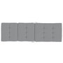 Voir la diapositive 5 : VIDAXL Coussins de chaise longue lot de 2 gris tissu oxford