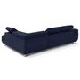 Voir la diapositive 4 : LISA DESIGN Zaria - canapé d'angle droit 5 places convertible avec coffre et têtières en velours côtelé grosses côtes