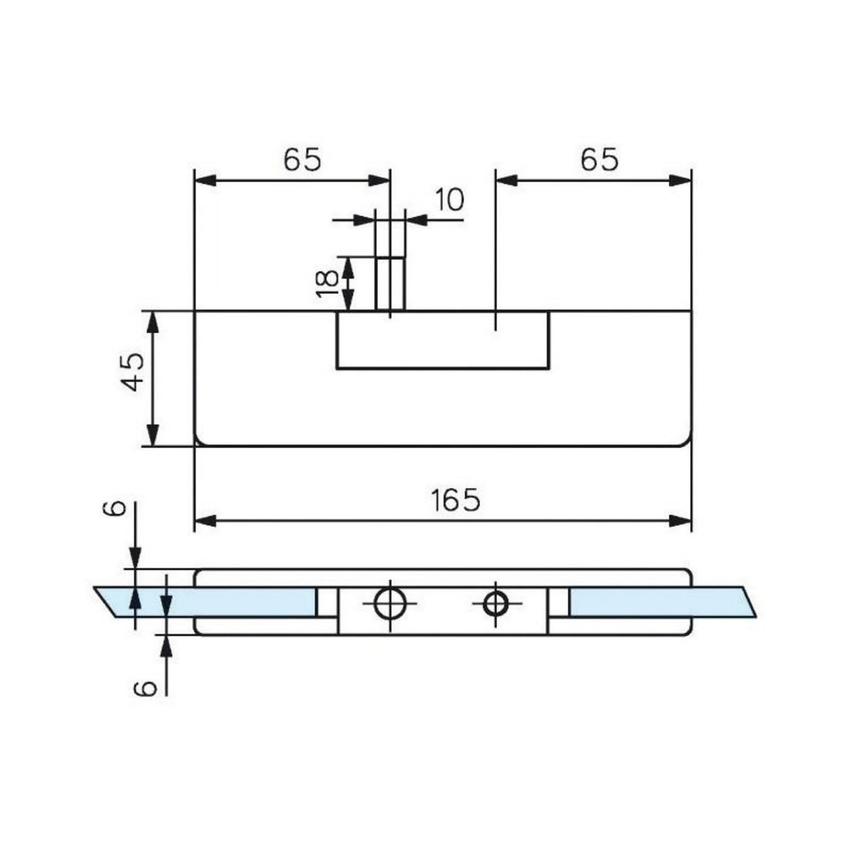 STREMLER ASSA ABLOY Penture massive haute finition laiton poli STREMLER 3272.00.0