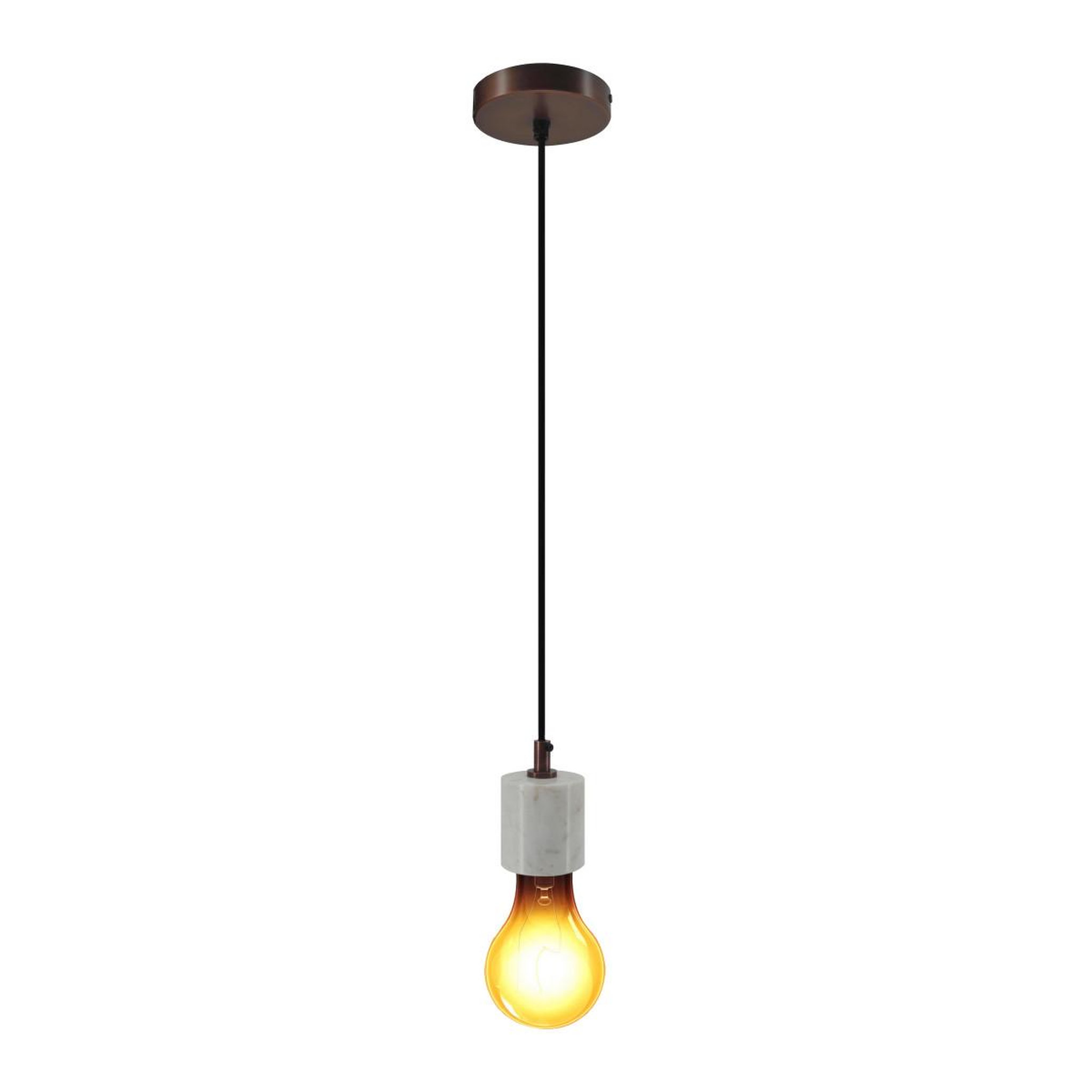 Paris Prix Lampe Suspension en Marbre  Sigma II  10cm Blanc