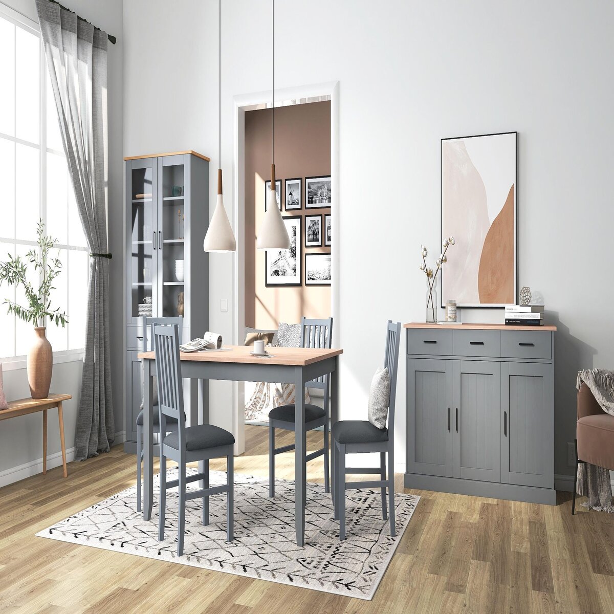 INTERLINK Chaise de salle à manger LUZERNA 7.1 SET de 2 pièces