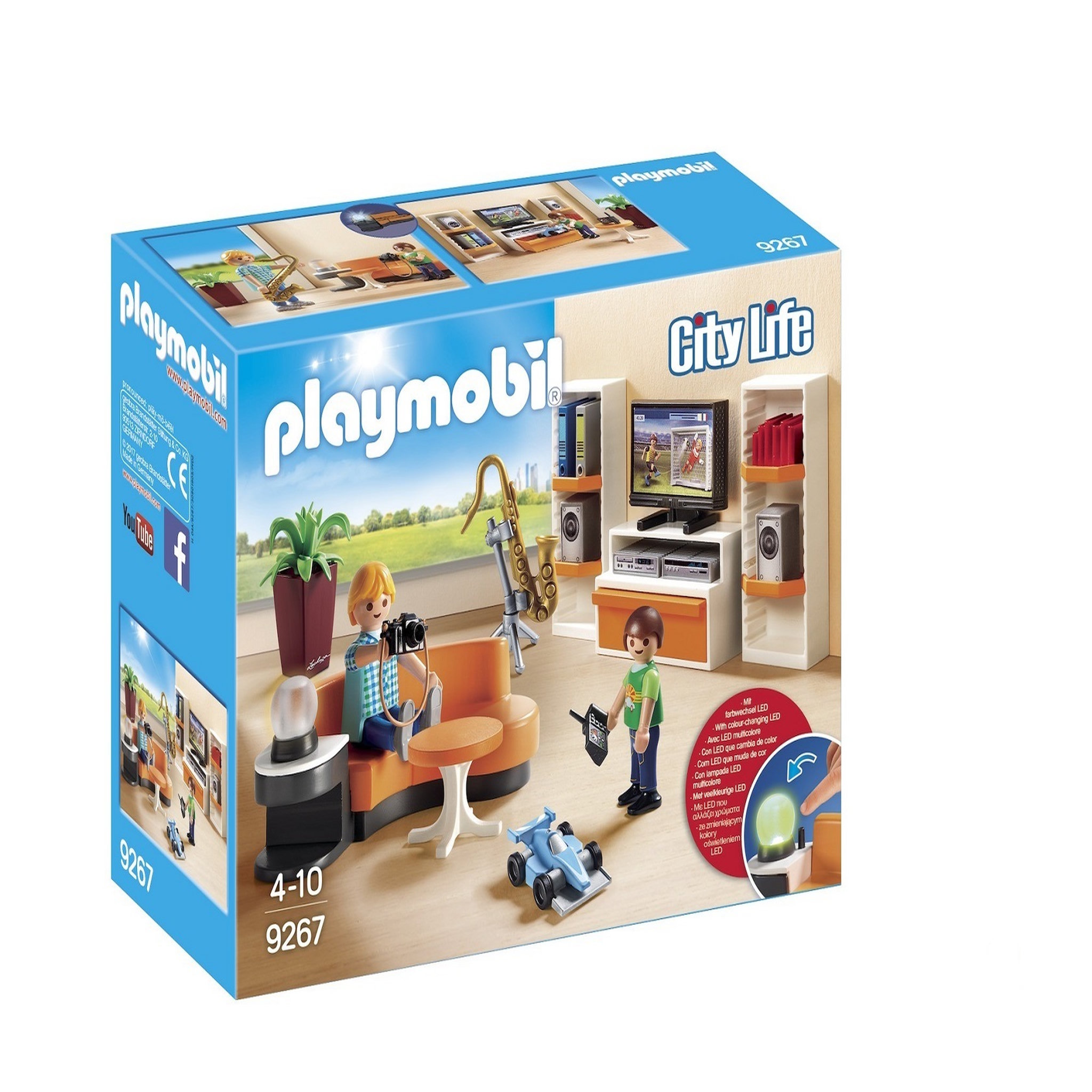 Voir la diapositive 1 : PLAYMOBIL 9267 - City Life - Salon équipé 