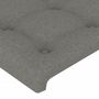 Voir la diapositive 5 : VIDAXL Tete de lit a LED Gris fonce 147x16x118/128 cm Tissu