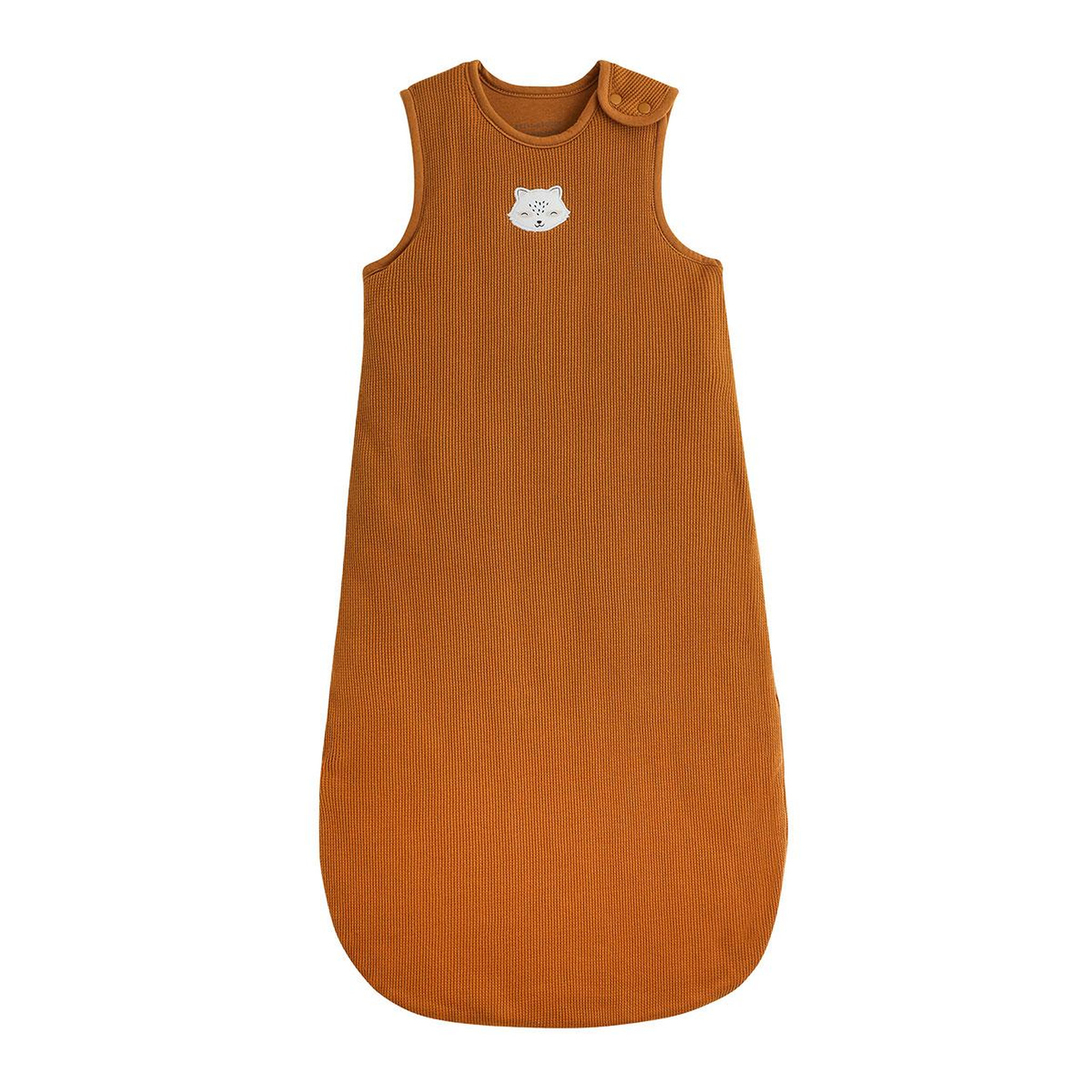 PETIT BEGUIN Gigoteuse d'hiver en coton gaufré. Coloris disponibles : Marron