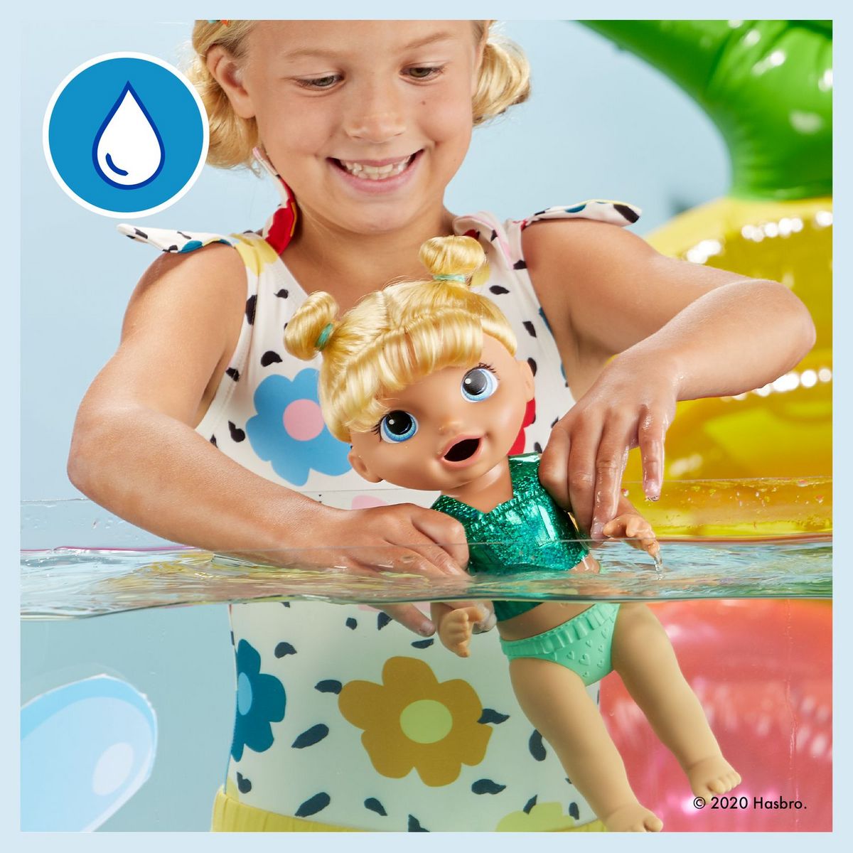 HASBRO Poupée Baby Alive blonde Goûter ensoleillé