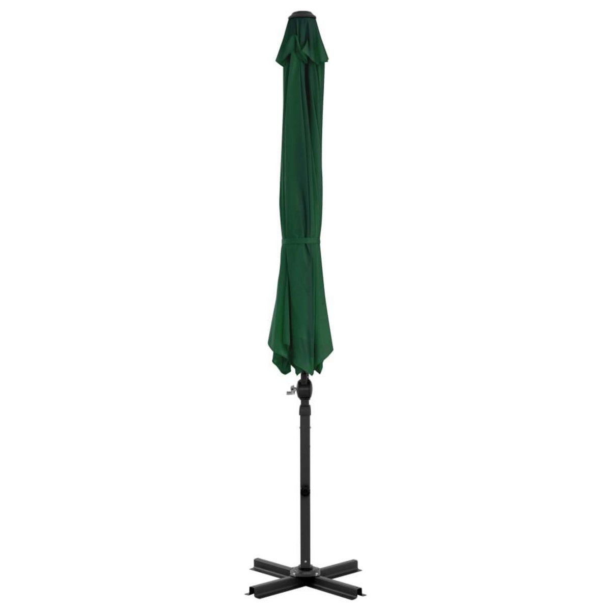 VIDAXL Parasol de jardin avec base portable vert