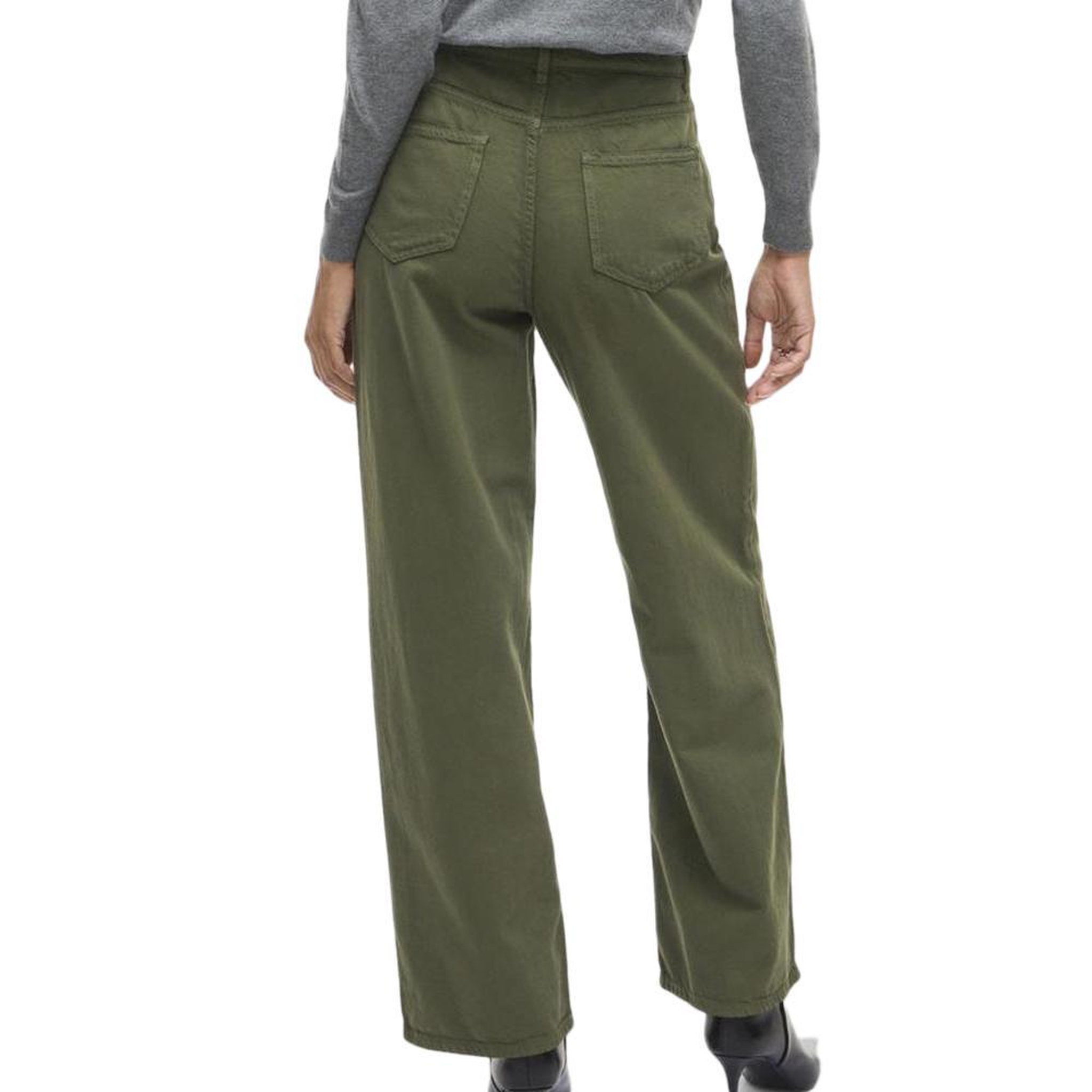 Voir la diapositive 2 : Vila Jean Large Vert Femme Vila Vicazo Wide