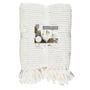 Voir la diapositive 5 : Paris Prix Plaid Chenille Gaufré  Crush  125x150cm Blanc