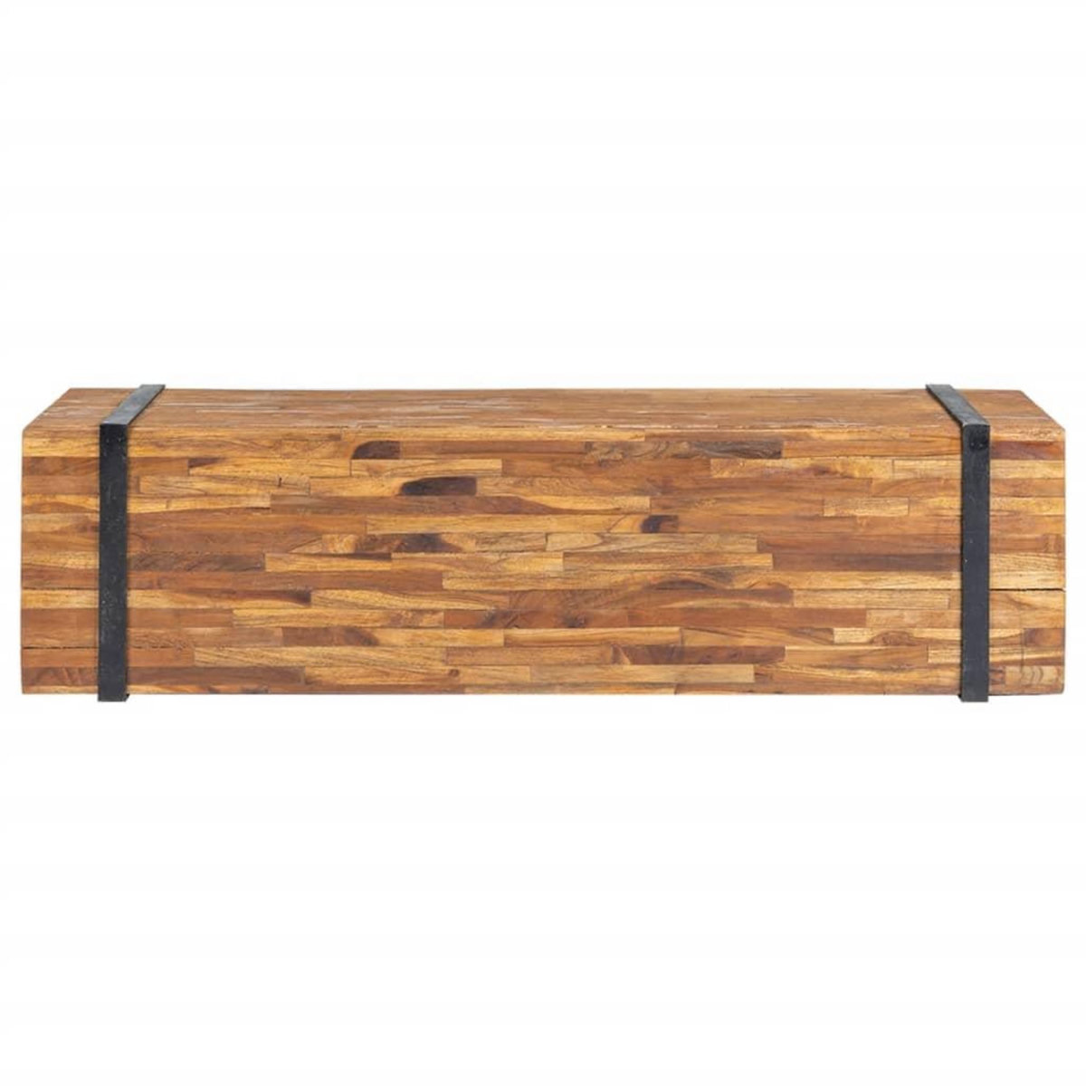 VIDAXL Meuble TV 110x30x32,5 cm Bois de teck massif