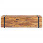 Voir la diapositive 3 : VIDAXL Meuble TV 110x30x32,5 cm Bois de teck massif