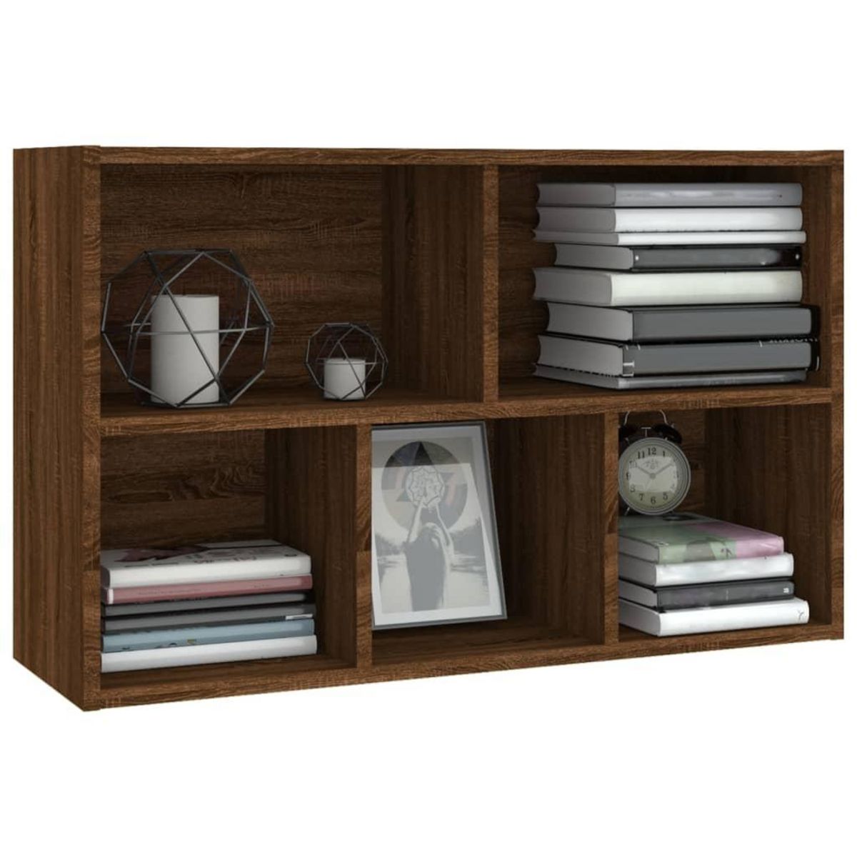 VIDAXL Bibliotheque/Buffet chene marron 50x25x80 cm bois d'ingenierie