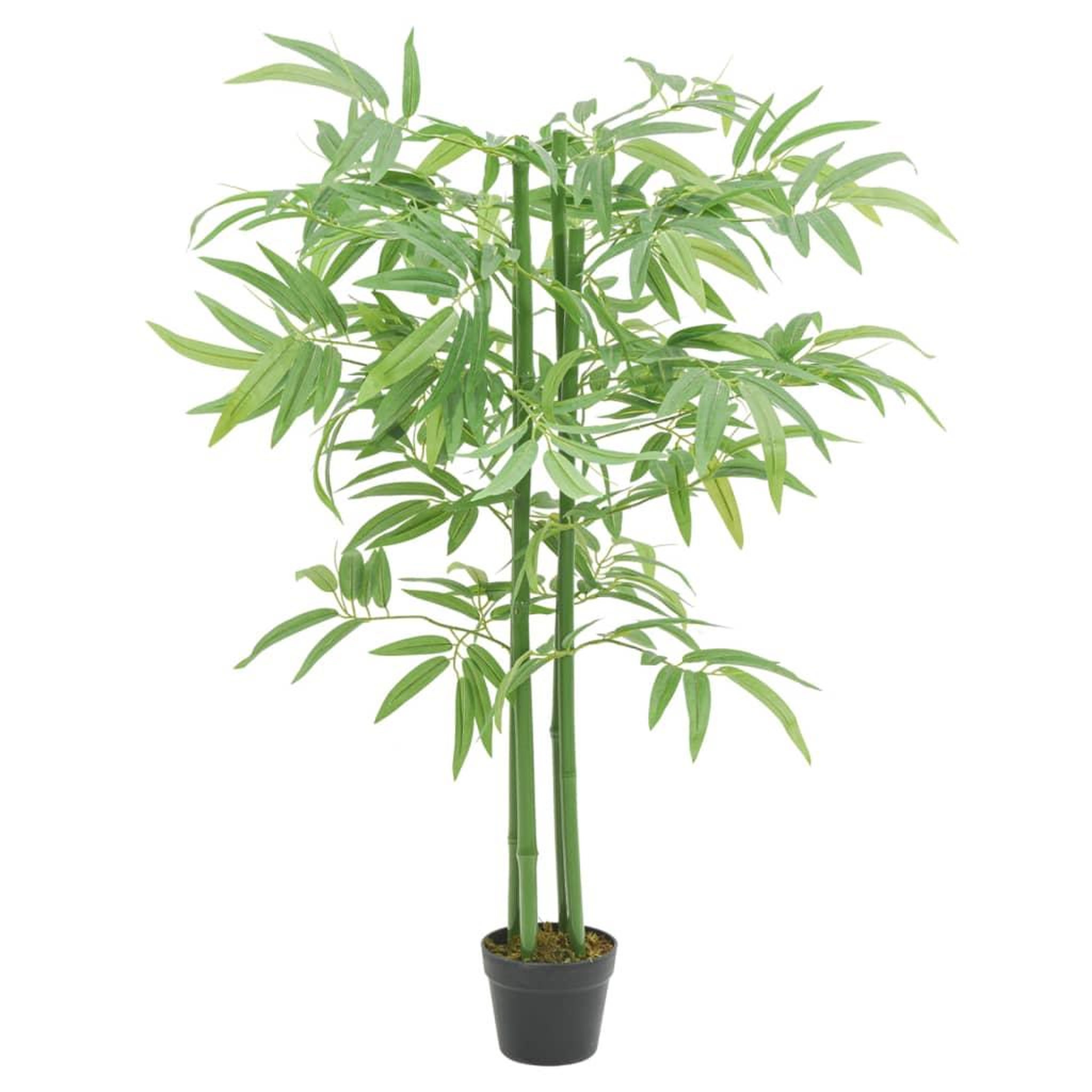 VIDAXL Bambou artificiel 384 feuilles 120 cm vert