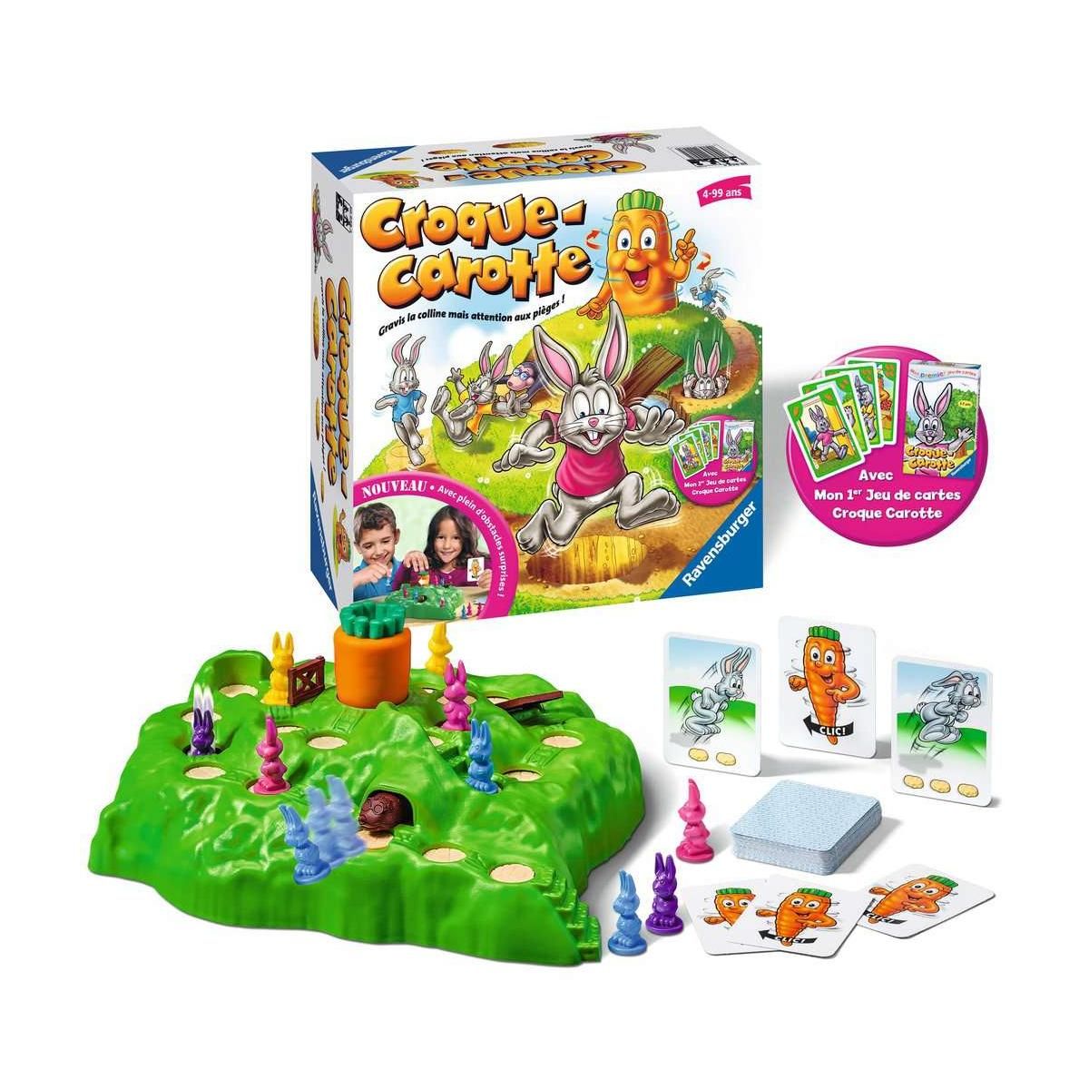 RAVENSBURGER Croque Carotte + Jeu de cartes inedit