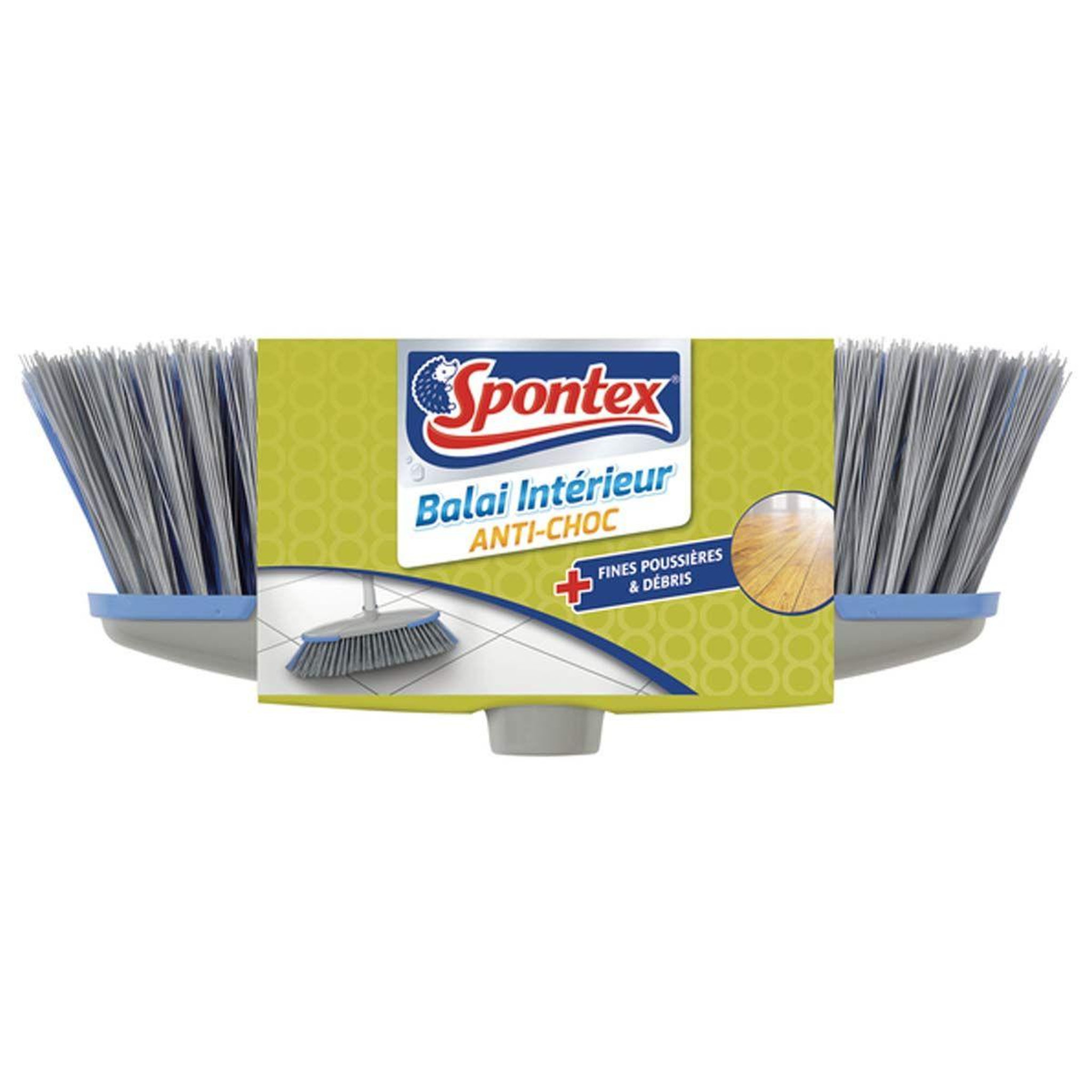 HOMEA Tête de balai intérieur anti-choc  spontex  gris