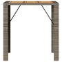 Voir la diapositive 5 : VIDAXL Table de bar de jardin et dessus en bois acacia resine tressee