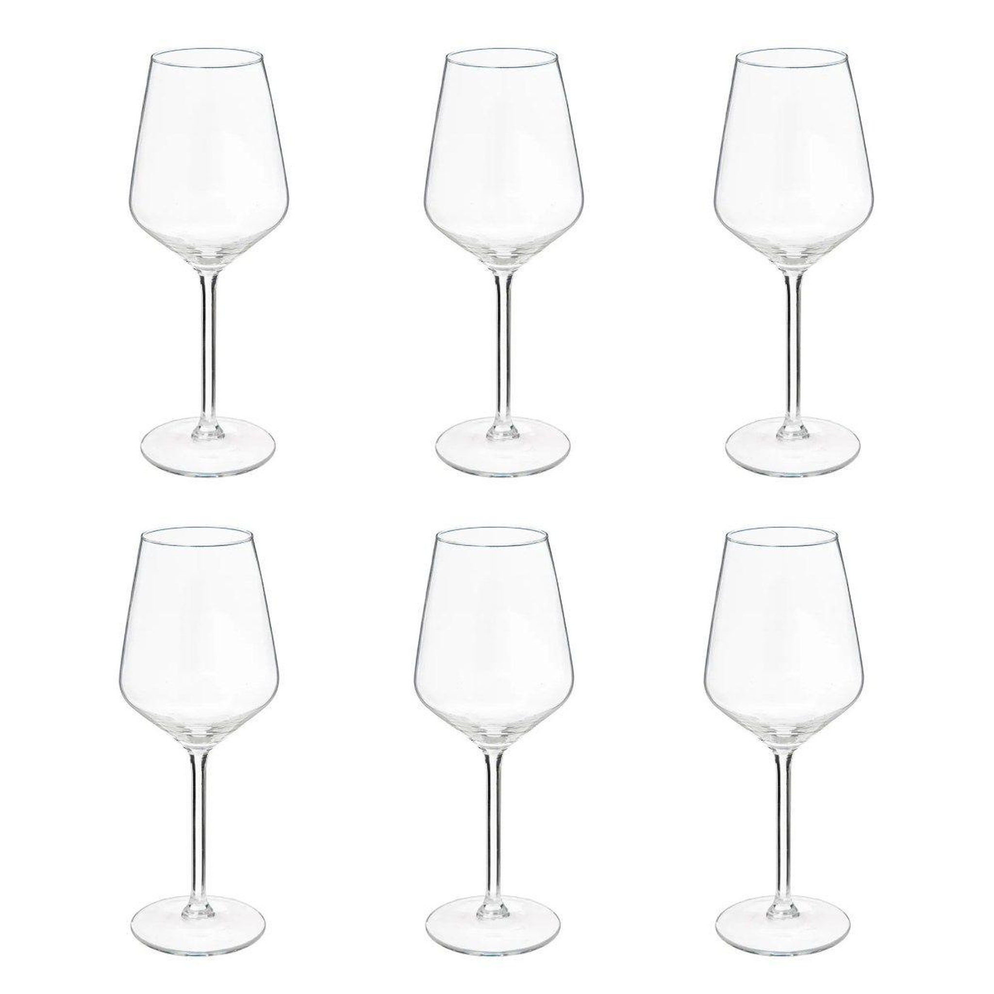 SECRET DE GOURMET Lot de 6 verres à vin  nora  38cl transparent