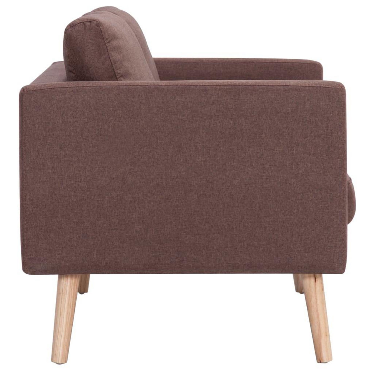 VIDAXL Canape a 2 places Tissu Marron