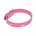 Paris Prix Collier Fantaisie pour Chien  Couronnes  45cm Fuchsia