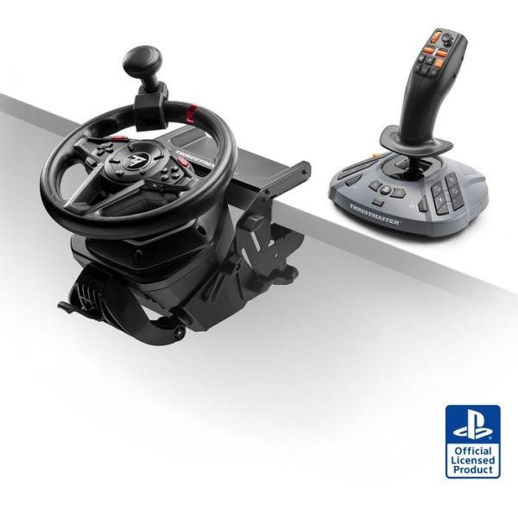 Voir la diapositive 2 : Thrustmaster Pack volant + pédalier - thrustmaster - t128 simtask farming - compatible pc et ps5 - noir