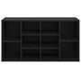 Voir la diapositive 5 : VIDAXL Banc a chaussures Noir 103x30x54,5 cm Bois d'ingenierie