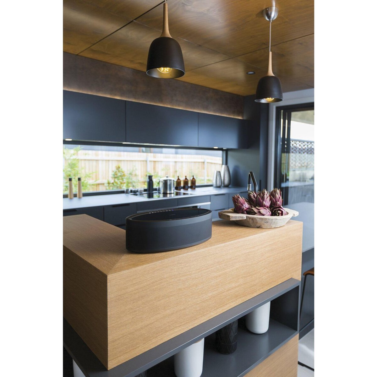 Yamaha Enceinte hi-fi sans fil avec bluetooth/wifi secteur noir - wx051noir