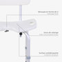 Voir la diapositive 4 : HOMCOM Chaise de douche siège de douche ergonomique hauteur assise réglable pieds antidérapants charge max. 136 Kg alu HDPE blanc