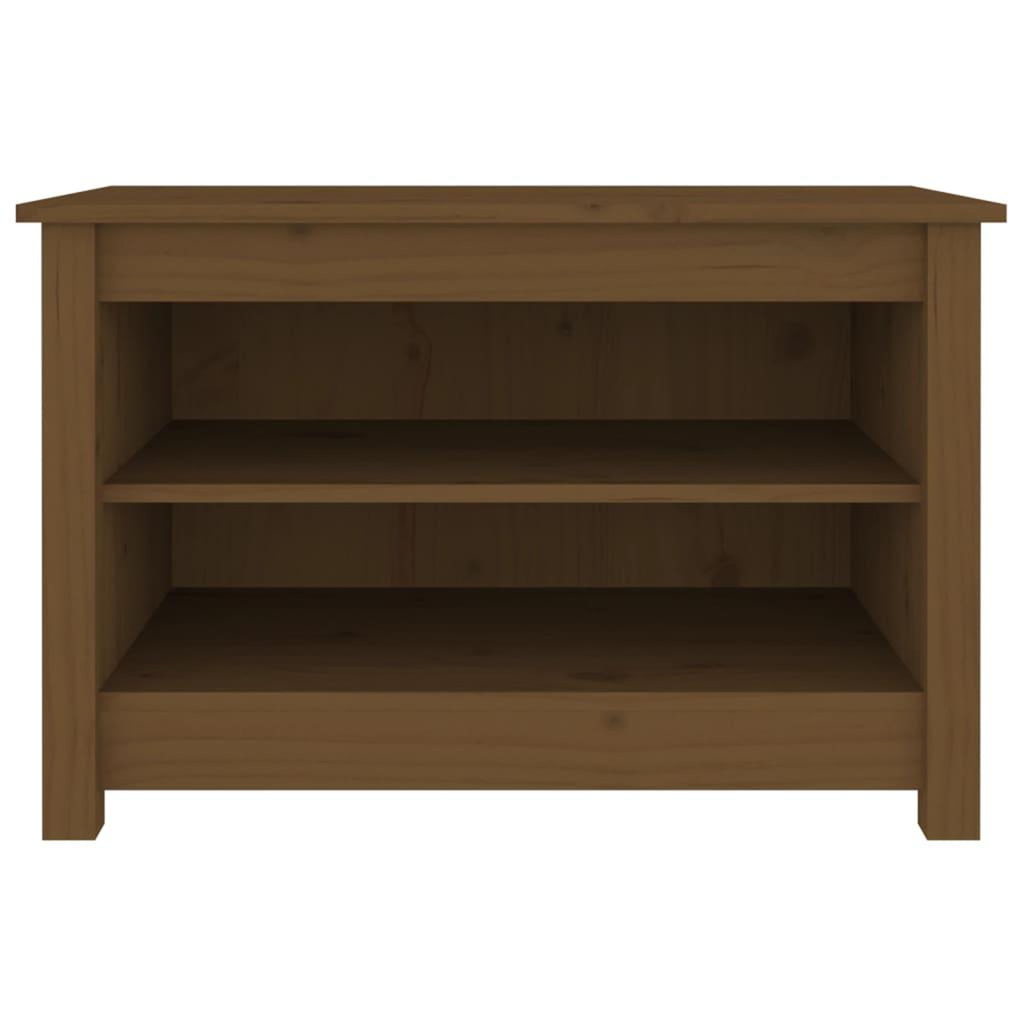 Voir la diapositive 3 : VIDAXL Banc a chaussures Marron miel 70x38x45,5 cm Pin massif