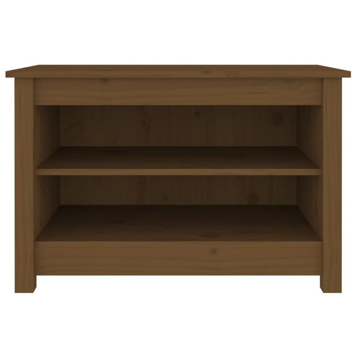 VIDAXL Banc a chaussures Marron miel 70x38x45,5 cm Pin massif