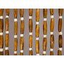 Morel Rideau de porte en perles de bois - 90 x 200 cm - Morel
