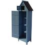 Voir la diapositive 3 : Habitat et Jardin Armoire de jardin  Cabanon  - 77 x 54.5 x 179 cm - Bleu ciel