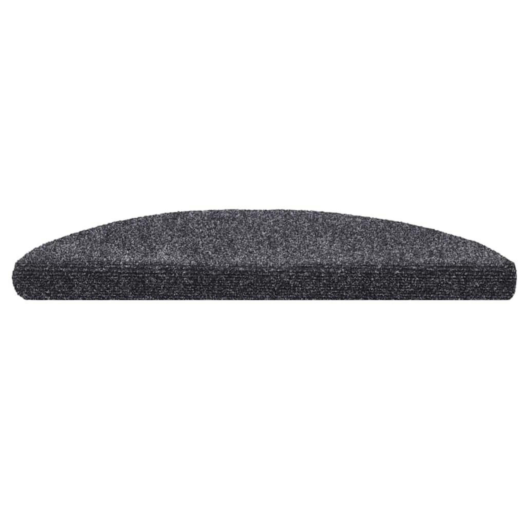 Voir la diapositive 3 : VIDAXL Tapis d'escalier autocollant 20 pcs gris fonce 56x17x3 cm