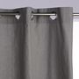 Voir la diapositive 2 : ATMOSPHERA Rideau à Oeillets  Panama II  140x260cm Gris