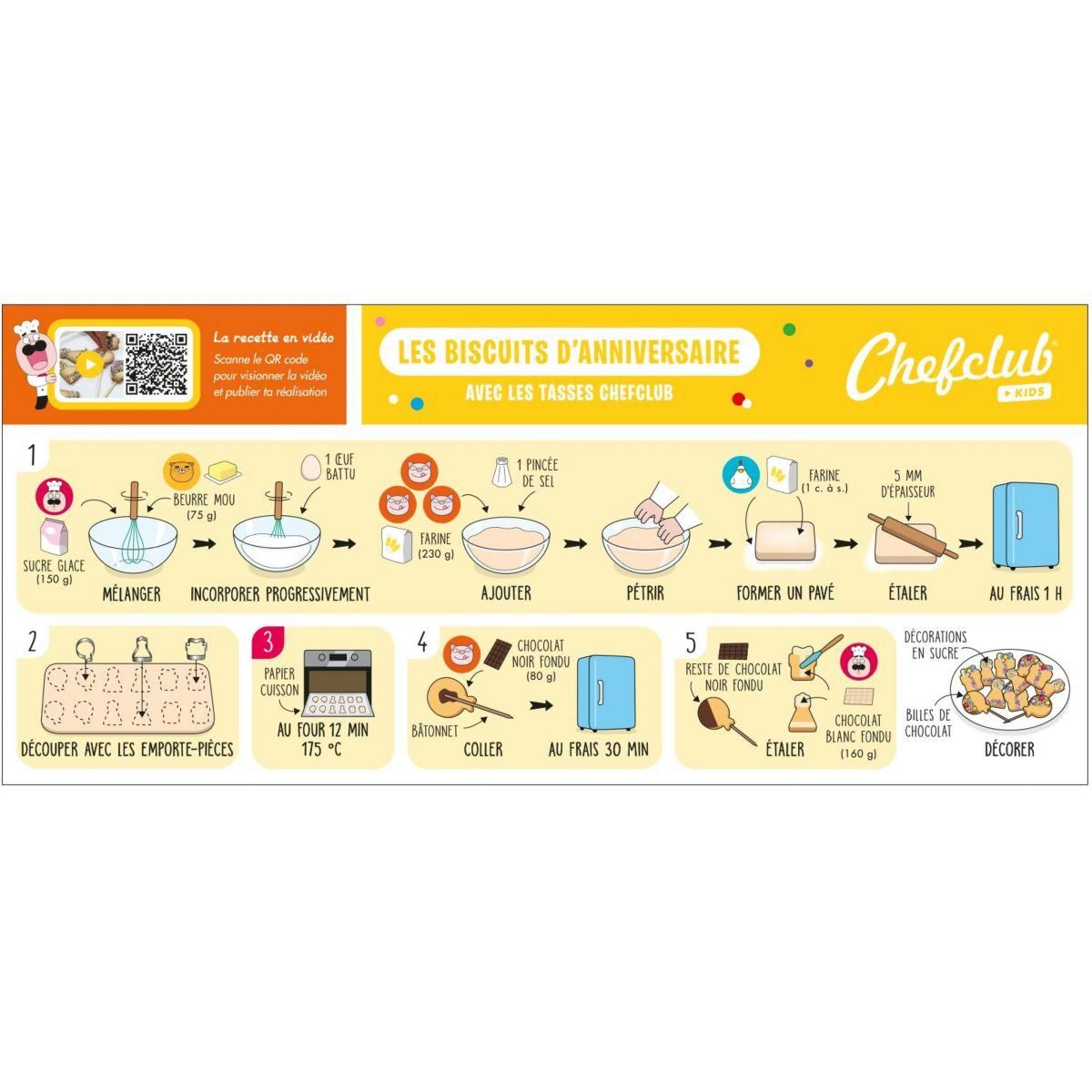 CHEFCLUB Emporte pièces les biscuits d'anniversaire