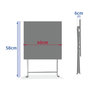 Voir la diapositive 5 : HESPERIDE Table basse pliante carrée 2 places GREENSBORO