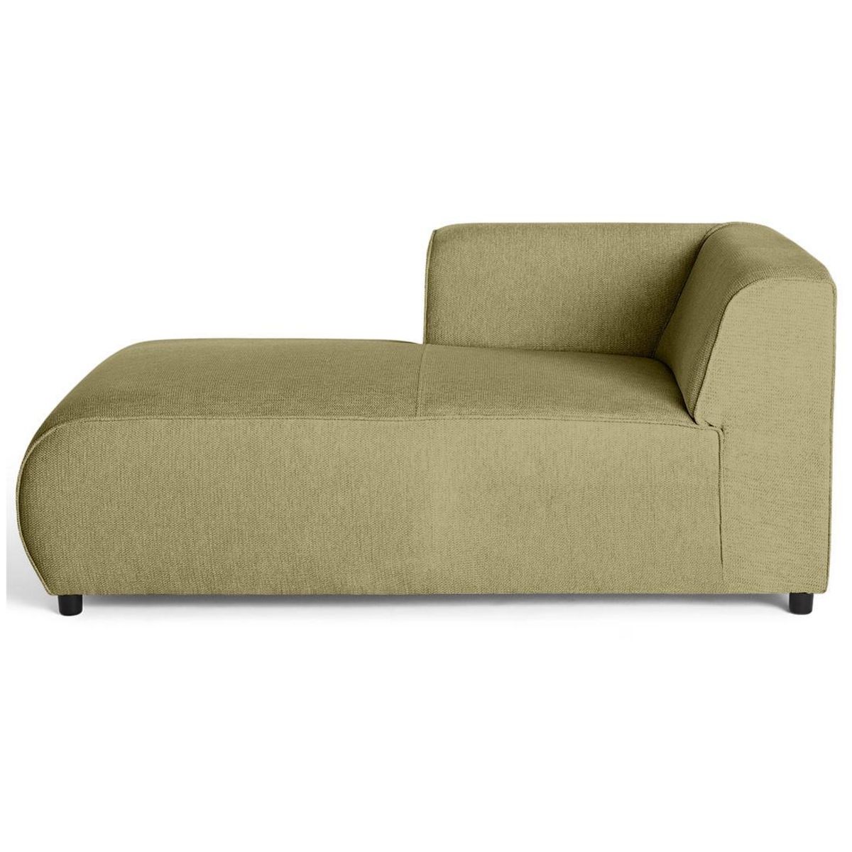 LISA DESIGN Suaro - module d'assise méridienne gauche en tissu texturé