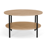 Voir la diapositive 3 : ID MARKET Table basse double plateau rond DETROIT 70 cm design industriel