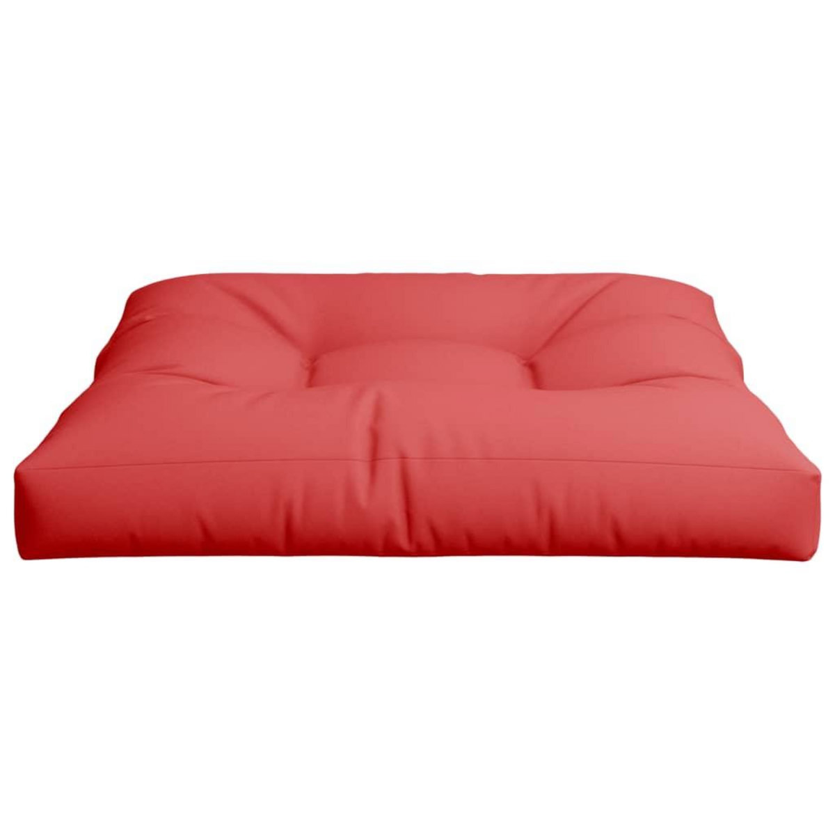 VIDAXL Coussin de palette rouge 80x80x12 cm tissu