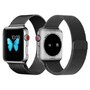 Voir la diapositive 3 : IBROZ Bracelet Apple Watch 38/40/41mm Maille noir