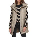 Only Doudoune sans manches  Femme Only Waistcoat. Coloris disponibles : Beige