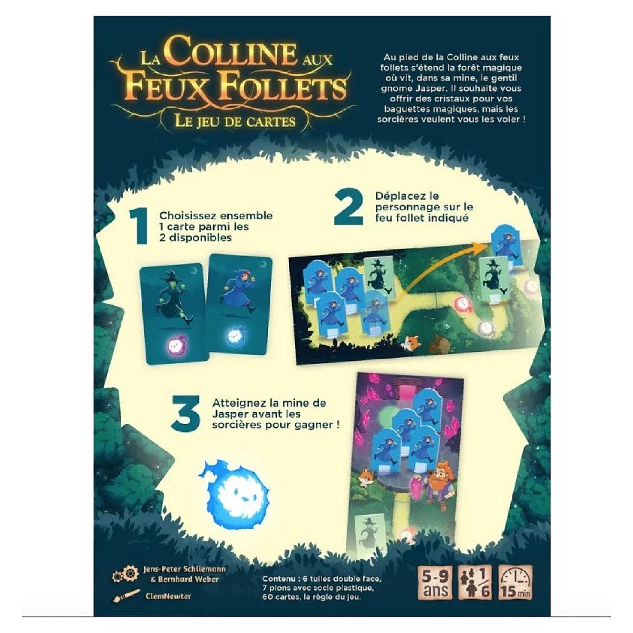 Voir la diapositive 4 : Gigamic La colline aux feux follets - Le jeu de cartes