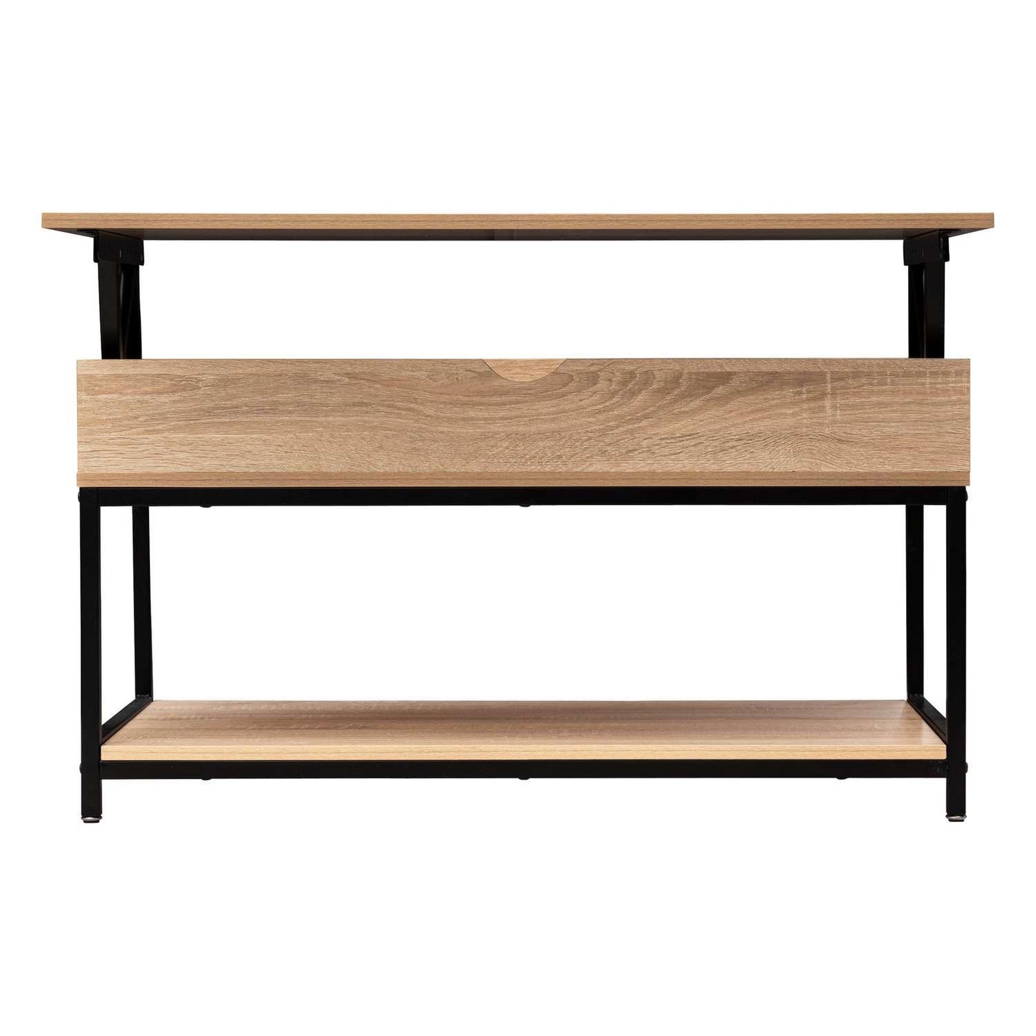 Voir la diapositive 3 : FIVE Table basse avec plateau relevable - beige