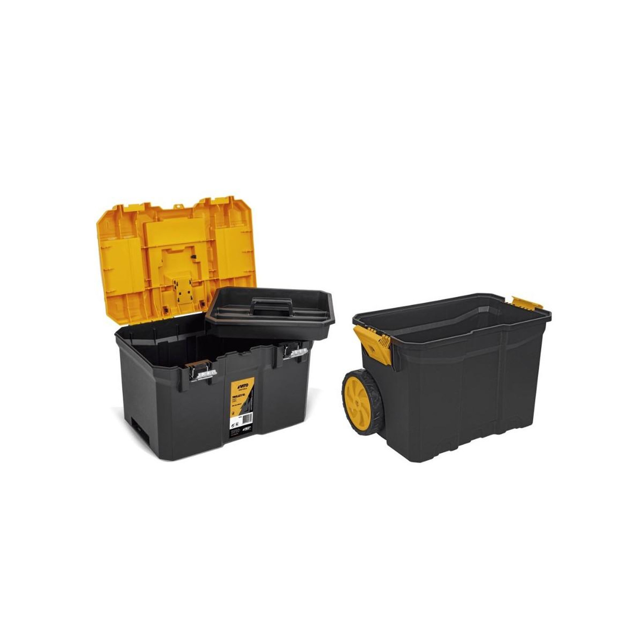 Voir la diapositive 5 : VITO Servante porte outils boite à outils détachable 2 modules charge 20kg servante trolley vito