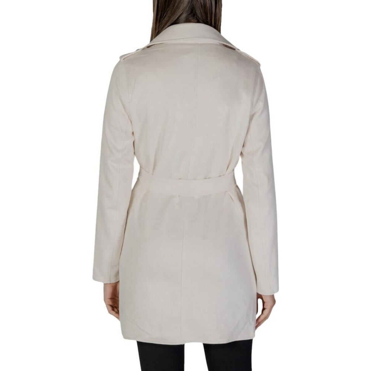 MORGAN Manteau Long Ecru Femme Morgan GARIA