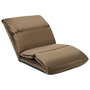 Voir la diapositive 4 : VIDAXL Chaise pliable de sol Taupe Microfibre